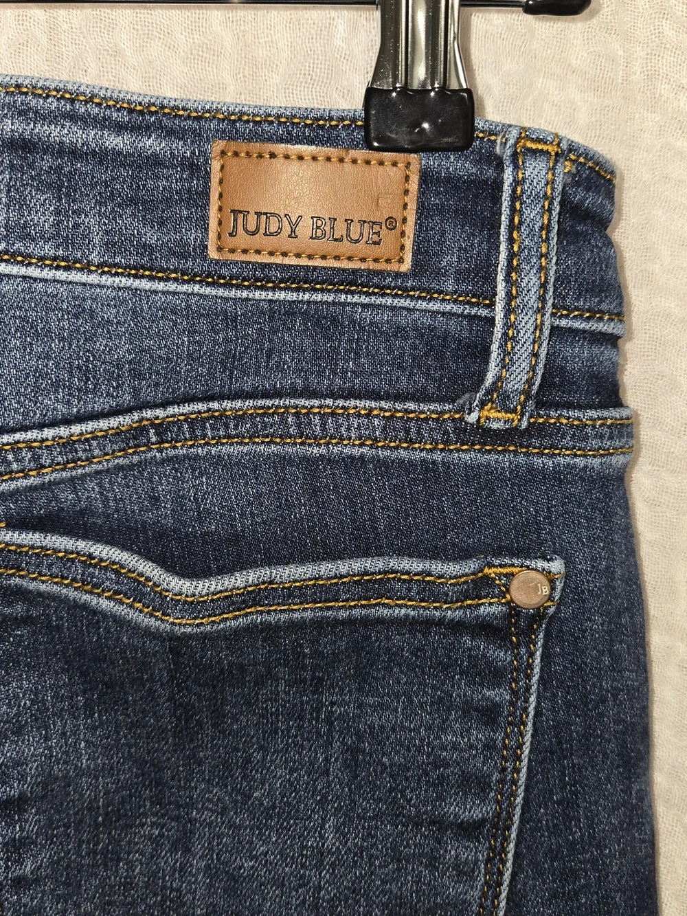 Judy Blue Women’s Dark Blue Button-Fly Skinny Jeans Size 7 (28